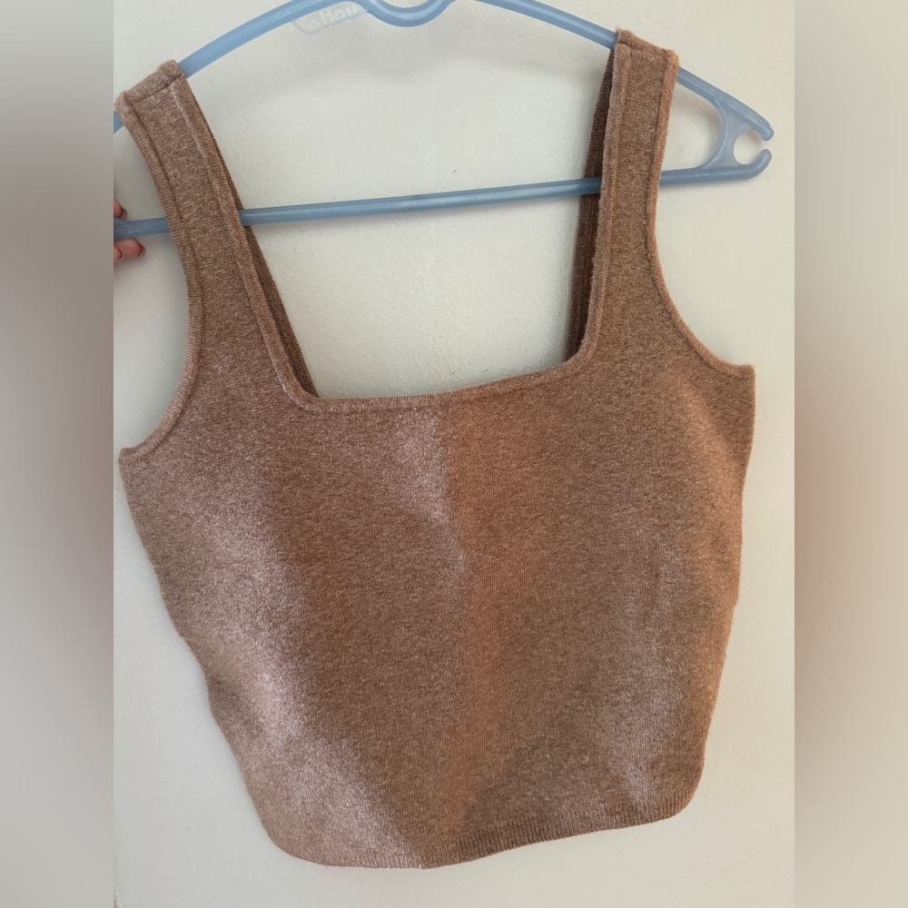 Abercrombie & Fitch Soft AF Collection Luxeloft SquareNeck Crop Tank